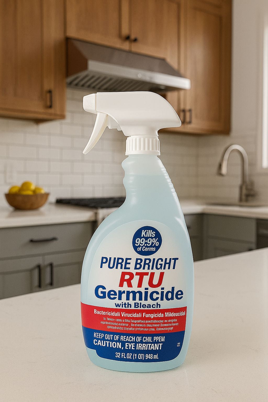 Pure Bright RTU Germicidal Cleaner – Kills Germs, Bacteria & Viruses – 32 oz Bleach Formula